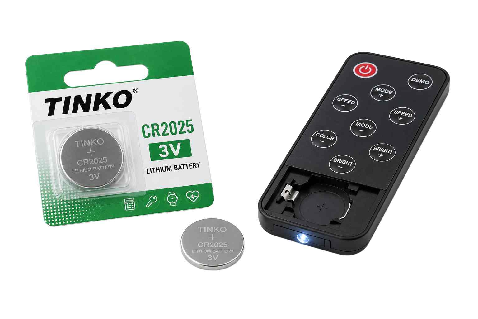 baterie CR2025 3V lithiová knoflíková pro LED ovladač